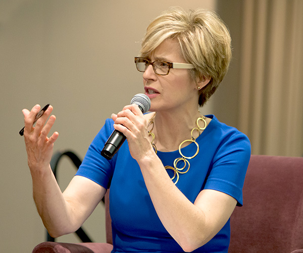 Cathy Engaging a Live Audience